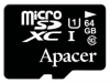 Apacer microSDXC Card Class 10 UHS-I U1 64GB Technische Daten, Apacer microSDXC Card Class 10 UHS-I U1 64GB Daten, Apacer microSDXC Card Class 10 UHS-I U1 64GB Funktionen, Apacer microSDXC Card Class 10 UHS-I U1 64GB Bewertung, Apacer microSDXC Card Class 10 UHS-I U1 64GB kaufen, Apacer microSDXC Card Class 10 UHS-I U1 64GB Preis, Apacer microSDXC Card Class 10 UHS-I U1 64GB Speicherkarten