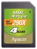 Apacer MMCplus Card 290X 4GB Technische Daten, Apacer MMCplus Card 290X 4GB Daten, Apacer MMCplus Card 290X 4GB Funktionen, Apacer MMCplus Card 290X 4GB Bewertung, Apacer MMCplus Card 290X 4GB kaufen, Apacer MMCplus Card 290X 4GB Preis, Apacer MMCplus Card 290X 4GB Speicherkarten