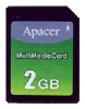 Apacer MultiMedia Card 2GB Technische Daten, Apacer MultiMedia Card 2GB Daten, Apacer MultiMedia Card 2GB Funktionen, Apacer MultiMedia Card 2GB Bewertung, Apacer MultiMedia Card 2GB kaufen, Apacer MultiMedia Card 2GB Preis, Apacer MultiMedia Card 2GB Speicherkarten