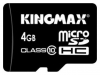Kingmax microSDHC Class 10 Karte 4GB + SD-Adapter Technische Daten, Kingmax microSDHC Class 10 Karte 4GB + SD-Adapter Daten, Kingmax microSDHC Class 10 Karte 4GB + SD-Adapter Funktionen, Kingmax microSDHC Class 10 Karte 4GB + SD-Adapter Bewertung, Kingmax microSDHC Class 10 Karte 4GB + SD-Adapter kaufen, Kingmax microSDHC Class 10 Karte 4GB + SD-Adapter Preis, Kingmax microSDHC Class 10 Karte 4GB + SD-Adapter Speicherkarten