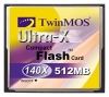 TwinMOS Ultra-X 140X CF-Card 512MB Technische Daten, TwinMOS Ultra-X 140X CF-Card 512MB Daten, TwinMOS Ultra-X 140X CF-Card 512MB Funktionen, TwinMOS Ultra-X 140X CF-Card 512MB Bewertung, TwinMOS Ultra-X 140X CF-Card 512MB kaufen, TwinMOS Ultra-X 140X CF-Card 512MB Preis, TwinMOS Ultra-X 140X CF-Card 512MB Speicherkarten