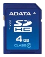 ADATA 4GB SDHC Class 10 Technische Daten, ADATA 4GB SDHC Class 10 Daten, ADATA 4GB SDHC Class 10 Funktionen, ADATA 4GB SDHC Class 10 Bewertung, ADATA 4GB SDHC Class 10 kaufen, ADATA 4GB SDHC Class 10 Preis, ADATA 4GB SDHC Class 10 Speicherkarten