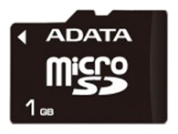 ADATA microSD Card 1GB Technische Daten, ADATA microSD Card 1GB Daten, ADATA microSD Card 1GB Funktionen, ADATA microSD Card 1GB Bewertung, ADATA microSD Card 1GB kaufen, ADATA microSD Card 1GB Preis, ADATA microSD Card 1GB Speicherkarten