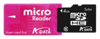 ADATA Reader Series microSDHC Class 6 + microReader 4GB foto, ADATA Reader Series microSDHC Class 6 + microReader 4GB fotos, ADATA Reader Series microSDHC Class 6 + microReader 4GB Bilder, ADATA Reader Series microSDHC Class 6 + microReader 4GB Bild