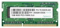 Apacer DDR3 1333 SO-DIMM 1Gb Technische Daten, Apacer DDR3 1333 SO-DIMM 1Gb Daten, Apacer DDR3 1333 SO-DIMM 1Gb Funktionen, Apacer DDR3 1333 SO-DIMM 1Gb Bewertung, Apacer DDR3 1333 SO-DIMM 1Gb kaufen, Apacer DDR3 1333 SO-DIMM 1Gb Preis, Apacer DDR3 1333 SO-DIMM 1Gb Speichermodule