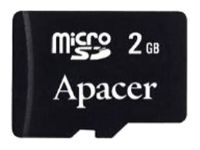 Apacer microSD 2GB Technische Daten, Apacer microSD 2GB Daten, Apacer microSD 2GB Funktionen, Apacer microSD 2GB Bewertung, Apacer microSD 2GB kaufen, Apacer microSD 2GB Preis, Apacer microSD 2GB Speicherkarten