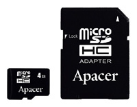 Apacer microSDHC Card Class 4 4GB + SD-Adapter Technische Daten, Apacer microSDHC Card Class 4 4GB + SD-Adapter Daten, Apacer microSDHC Card Class 4 4GB + SD-Adapter Funktionen, Apacer microSDHC Card Class 4 4GB + SD-Adapter Bewertung, Apacer microSDHC Card Class 4 4GB + SD-Adapter kaufen, Apacer microSDHC Card Class 4 4GB + SD-Adapter Preis, Apacer microSDHC Card Class 4 4GB + SD-Adapter Speicherkarten