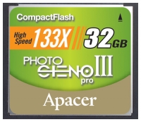 Apacer Photo Steno Pro III CF 133X 32GB Technische Daten, Apacer Photo Steno Pro III CF 133X 32GB Daten, Apacer Photo Steno Pro III CF 133X 32GB Funktionen, Apacer Photo Steno Pro III CF 133X 32GB Bewertung, Apacer Photo Steno Pro III CF 133X 32GB kaufen, Apacer Photo Steno Pro III CF 133X 32GB Preis, Apacer Photo Steno Pro III CF 133X 32GB Speicherkarten