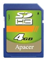 Apacer SDHC 4GB Class 4 Technische Daten, Apacer SDHC 4GB Class 4 Daten, Apacer SDHC 4GB Class 4 Funktionen, Apacer SDHC 4GB Class 4 Bewertung, Apacer SDHC 4GB Class 4 kaufen, Apacer SDHC 4GB Class 4 Preis, Apacer SDHC 4GB Class 4 Speicherkarten