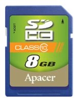 Apacer SDHC 8GB Class 10 Technische Daten, Apacer SDHC 8GB Class 10 Daten, Apacer SDHC 8GB Class 10 Funktionen, Apacer SDHC 8GB Class 10 Bewertung, Apacer SDHC 8GB Class 10 kaufen, Apacer SDHC 8GB Class 10 Preis, Apacer SDHC 8GB Class 10 Speicherkarten