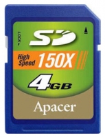 Apacer Secure Digital Card 4GB 150x Technische Daten, Apacer Secure Digital Card 4GB 150x Daten, Apacer Secure Digital Card 4GB 150x Funktionen, Apacer Secure Digital Card 4GB 150x Bewertung, Apacer Secure Digital Card 4GB 150x kaufen, Apacer Secure Digital Card 4GB 150x Preis, Apacer Secure Digital Card 4GB 150x Speicherkarten