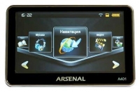 Arsenal A401 Technische Daten, Arsenal A401 Daten, Arsenal A401 Funktionen, Arsenal A401 Bewertung, Arsenal A401 kaufen, Arsenal A401 Preis, Arsenal A401 GPS Navigation