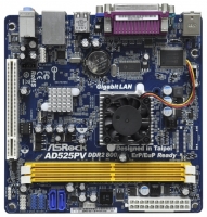 ASRock AD525PV Technische Daten, ASRock AD525PV Daten, ASRock AD525PV Funktionen, ASRock AD525PV Bewertung, ASRock AD525PV kaufen, ASRock AD525PV Preis, ASRock AD525PV Hauptplatine