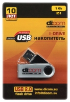 Dicom I-Drive 1 GB Technische Daten, Dicom I-Drive 1 GB Daten, Dicom I-Drive 1 GB Funktionen, Dicom I-Drive 1 GB Bewertung, Dicom I-Drive 1 GB kaufen, Dicom I-Drive 1 GB Preis, Dicom I-Drive 1 GB USB Flash-Laufwerk