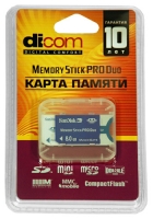 Dicom Memory Stick Pro Duo 8GB Technische Daten, Dicom Memory Stick Pro Duo 8GB Daten, Dicom Memory Stick Pro Duo 8GB Funktionen, Dicom Memory Stick Pro Duo 8GB Bewertung, Dicom Memory Stick Pro Duo 8GB kaufen, Dicom Memory Stick Pro Duo 8GB Preis, Dicom Memory Stick Pro Duo 8GB Speicherkarten