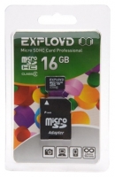 EXPLOYD 16GB microSDHC Class 4 + SD adapter Technische Daten, EXPLOYD 16GB microSDHC Class 4 + SD adapter Daten, EXPLOYD 16GB microSDHC Class 4 + SD adapter Funktionen, EXPLOYD 16GB microSDHC Class 4 + SD adapter Bewertung, EXPLOYD 16GB microSDHC Class 4 + SD adapter kaufen, EXPLOYD 16GB microSDHC Class 4 + SD adapter Preis, EXPLOYD 16GB microSDHC Class 4 + SD adapter Speicherkarten