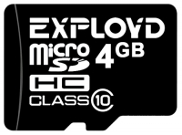 EXPLOYD 4GB microSDHC Class 10 Technische Daten, EXPLOYD 4GB microSDHC Class 10 Daten, EXPLOYD 4GB microSDHC Class 10 Funktionen, EXPLOYD 4GB microSDHC Class 10 Bewertung, EXPLOYD 4GB microSDHC Class 10 kaufen, EXPLOYD 4GB microSDHC Class 10 Preis, EXPLOYD 4GB microSDHC Class 10 Speicherkarten