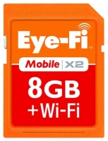Eye-Fi x2 Mobile 8Gb Technische Daten, Eye-Fi x2 Mobile 8Gb Daten, Eye-Fi x2 Mobile 8Gb Funktionen, Eye-Fi x2 Mobile 8Gb Bewertung, Eye-Fi x2 Mobile 8Gb kaufen, Eye-Fi x2 Mobile 8Gb Preis, Eye-Fi x2 Mobile 8Gb Ausrüstung Wi-Fi und Bluetooth
