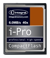 Integral I-Pro CompactFlash 8Gb 40x Technische Daten, Integral I-Pro CompactFlash 8Gb 40x Daten, Integral I-Pro CompactFlash 8Gb 40x Funktionen, Integral I-Pro CompactFlash 8Gb 40x Bewertung, Integral I-Pro CompactFlash 8Gb 40x kaufen, Integral I-Pro CompactFlash 8Gb 40x Preis, Integral I-Pro CompactFlash 8Gb 40x Speicherkarten