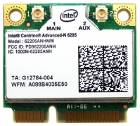 Intel 62205ANHMW Technische Daten, Intel 62205ANHMW Daten, Intel 62205ANHMW Funktionen, Intel 62205ANHMW Bewertung, Intel 62205ANHMW kaufen, Intel 62205ANHMW Preis, Intel 62205ANHMW Ausrüstung Wi-Fi und Bluetooth