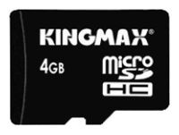 Kingmax micro SDHC Card Class 4 4GB Technische Daten, Kingmax micro SDHC Card Class 4 4GB Daten, Kingmax micro SDHC Card Class 4 4GB Funktionen, Kingmax micro SDHC Card Class 4 4GB Bewertung, Kingmax micro SDHC Card Class 4 4GB kaufen, Kingmax micro SDHC Card Class 4 4GB Preis, Kingmax micro SDHC Card Class 4 4GB Speicherkarten