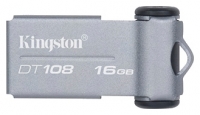 Kingston DT108/16GB Technische Daten, Kingston DT108/16GB Daten, Kingston DT108/16GB Funktionen, Kingston DT108/16GB Bewertung, Kingston DT108/16GB kaufen, Kingston DT108/16GB Preis, Kingston DT108/16GB USB Flash-Laufwerk