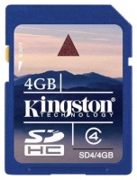 Kingston SD4/4GB Technische Daten, Kingston SD4/4GB Daten, Kingston SD4/4GB Funktionen, Kingston SD4/4GB Bewertung, Kingston SD4/4GB kaufen, Kingston SD4/4GB Preis, Kingston SD4/4GB Speicherkarten
