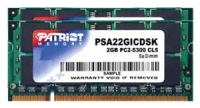 Patriot Memory PSA22GICDSK Technische Daten, Patriot Memory PSA22GICDSK Daten, Patriot Memory PSA22GICDSK Funktionen, Patriot Memory PSA22GICDSK Bewertung, Patriot Memory PSA22GICDSK kaufen, Patriot Memory PSA22GICDSK Preis, Patriot Memory PSA22GICDSK Speichermodule