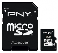 PNY 8GB microSDHC Class 4 + SD adapter Technische Daten, PNY 8GB microSDHC Class 4 + SD adapter Daten, PNY 8GB microSDHC Class 4 + SD adapter Funktionen, PNY 8GB microSDHC Class 4 + SD adapter Bewertung, PNY 8GB microSDHC Class 4 + SD adapter kaufen, PNY 8GB microSDHC Class 4 + SD adapter Preis, PNY 8GB microSDHC Class 4 + SD adapter Speicherkarten