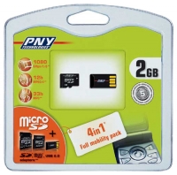 PNY Micro SD Full Mobility Pack 4in1 2GB Technische Daten, PNY Micro SD Full Mobility Pack 4in1 2GB Daten, PNY Micro SD Full Mobility Pack 4in1 2GB Funktionen, PNY Micro SD Full Mobility Pack 4in1 2GB Bewertung, PNY Micro SD Full Mobility Pack 4in1 2GB kaufen, PNY Micro SD Full Mobility Pack 4in1 2GB Preis, PNY Micro SD Full Mobility Pack 4in1 2GB Speicherkarten