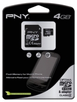 PNY Optima 4GB microSDHC Class 4 + SD adapter Technische Daten, PNY Optima 4GB microSDHC Class 4 + SD adapter Daten, PNY Optima 4GB microSDHC Class 4 + SD adapter Funktionen, PNY Optima 4GB microSDHC Class 4 + SD adapter Bewertung, PNY Optima 4GB microSDHC Class 4 + SD adapter kaufen, PNY Optima 4GB microSDHC Class 4 + SD adapter Preis, PNY Optima 4GB microSDHC Class 4 + SD adapter Speicherkarten