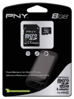 PNY Optima 8GB microSDHC Class 4 + SD adapter Technische Daten, PNY Optima 8GB microSDHC Class 4 + SD adapter Daten, PNY Optima 8GB microSDHC Class 4 + SD adapter Funktionen, PNY Optima 8GB microSDHC Class 4 + SD adapter Bewertung, PNY Optima 8GB microSDHC Class 4 + SD adapter kaufen, PNY Optima 8GB microSDHC Class 4 + SD adapter Preis, PNY Optima 8GB microSDHC Class 4 + SD adapter Speicherkarten