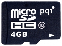 PQI microSDHC Class 10 4Gb Technische Daten, PQI microSDHC Class 10 4Gb Daten, PQI microSDHC Class 10 4Gb Funktionen, PQI microSDHC Class 10 4Gb Bewertung, PQI microSDHC Class 10 4Gb kaufen, PQI microSDHC Class 10 4Gb Preis, PQI microSDHC Class 10 4Gb Speicherkarten