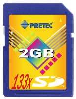 Pretec 133x SD 2Gb Technische Daten, Pretec 133x SD 2Gb Daten, Pretec 133x SD 2Gb Funktionen, Pretec 133x SD 2Gb Bewertung, Pretec 133x SD 2Gb kaufen, Pretec 133x SD 2Gb Preis, Pretec 133x SD 2Gb Speicherkarten