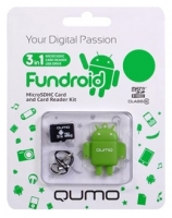 Qumo 4GB microSDHC class 10 + Fundroid USB Card Reader Technische Daten, Qumo 4GB microSDHC class 10 + Fundroid USB Card Reader Daten, Qumo 4GB microSDHC class 10 + Fundroid USB Card Reader Funktionen, Qumo 4GB microSDHC class 10 + Fundroid USB Card Reader Bewertung, Qumo 4GB microSDHC class 10 + Fundroid USB Card Reader kaufen, Qumo 4GB microSDHC class 10 + Fundroid USB Card Reader Preis, Qumo 4GB microSDHC class 10 + Fundroid USB Card Reader Speicherkarten