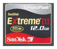 Sandisk Extreme III CompactFlash 12GB Technische Daten, Sandisk Extreme III CompactFlash 12GB Daten, Sandisk Extreme III CompactFlash 12GB Funktionen, Sandisk Extreme III CompactFlash 12GB Bewertung, Sandisk Extreme III CompactFlash 12GB kaufen, Sandisk Extreme III CompactFlash 12GB Preis, Sandisk Extreme III CompactFlash 12GB Speicherkarten