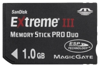 Sandisk 1GB Extreme III Memory Stick PRO Duo Technische Daten, Sandisk 1GB Extreme III Memory Stick PRO Duo Daten, Sandisk 1GB Extreme III Memory Stick PRO Duo Funktionen, Sandisk 1GB Extreme III Memory Stick PRO Duo Bewertung, Sandisk 1GB Extreme III Memory Stick PRO Duo kaufen, Sandisk 1GB Extreme III Memory Stick PRO Duo Preis, Sandisk 1GB Extreme III Memory Stick PRO Duo Speicherkarten