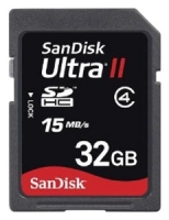 Sandisk 32GB Ultra II SDHC Card Technische Daten, Sandisk 32GB Ultra II SDHC Card Daten, Sandisk 32GB Ultra II SDHC Card Funktionen, Sandisk 32GB Ultra II SDHC Card Bewertung, Sandisk 32GB Ultra II SDHC Card kaufen, Sandisk 32GB Ultra II SDHC Card Preis, Sandisk 32GB Ultra II SDHC Card Speicherkarten