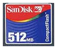 Sandisk CompactFlash Card 512MB Technische Daten, Sandisk CompactFlash Card 512MB Daten, Sandisk CompactFlash Card 512MB Funktionen, Sandisk CompactFlash Card 512MB Bewertung, Sandisk CompactFlash Card 512MB kaufen, Sandisk CompactFlash Card 512MB Preis, Sandisk CompactFlash Card 512MB Speicherkarten