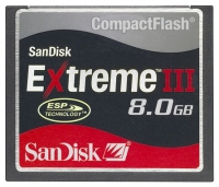 Sandisk 8GB Extreme III CompactFlash Technische Daten, Sandisk 8GB Extreme III CompactFlash Daten, Sandisk 8GB Extreme III CompactFlash Funktionen, Sandisk 8GB Extreme III CompactFlash Bewertung, Sandisk 8GB Extreme III CompactFlash kaufen, Sandisk 8GB Extreme III CompactFlash Preis, Sandisk 8GB Extreme III CompactFlash Speicherkarten