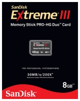 Sandisk Extreme III MS PRO-HG Duo 8GB foto, Sandisk Extreme III MS PRO-HG Duo 8GB fotos, Sandisk Extreme III MS PRO-HG Duo 8GB Bilder, Sandisk Extreme III MS PRO-HG Duo 8GB Bild