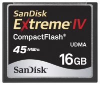 Sandisk Extreme IV 45MB/s Edition CompactFlash 16Gb Technische Daten, Sandisk Extreme IV 45MB/s Edition CompactFlash 16Gb Daten, Sandisk Extreme IV 45MB/s Edition CompactFlash 16Gb Funktionen, Sandisk Extreme IV 45MB/s Edition CompactFlash 16Gb Bewertung, Sandisk Extreme IV 45MB/s Edition CompactFlash 16Gb kaufen, Sandisk Extreme IV 45MB/s Edition CompactFlash 16Gb Preis, Sandisk Extreme IV 45MB/s Edition CompactFlash 16Gb Speicherkarten