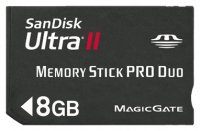 Sandisk Memory Stick PRO Duo Ultra II Mobile 8GB Technische Daten, Sandisk Memory Stick PRO Duo Ultra II Mobile 8GB Daten, Sandisk Memory Stick PRO Duo Ultra II Mobile 8GB Funktionen, Sandisk Memory Stick PRO Duo Ultra II Mobile 8GB Bewertung, Sandisk Memory Stick PRO Duo Ultra II Mobile 8GB kaufen, Sandisk Memory Stick PRO Duo Ultra II Mobile 8GB Preis, Sandisk Memory Stick PRO Duo Ultra II Mobile 8GB Speicherkarten