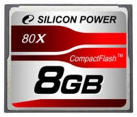 Silicon Power 80X Compact Flash Card 8GB Technische Daten, Silicon Power 80X Compact Flash Card 8GB Daten, Silicon Power 80X Compact Flash Card 8GB Funktionen, Silicon Power 80X Compact Flash Card 8GB Bewertung, Silicon Power 80X Compact Flash Card 8GB kaufen, Silicon Power 80X Compact Flash Card 8GB Preis, Silicon Power 80X Compact Flash Card 8GB Speicherkarten