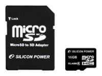 Silicon Power micro SDHC Card 16GB Class 4 + SD-Adapter Technische Daten, Silicon Power micro SDHC Card 16GB Class 4 + SD-Adapter Daten, Silicon Power micro SDHC Card 16GB Class 4 + SD-Adapter Funktionen, Silicon Power micro SDHC Card 16GB Class 4 + SD-Adapter Bewertung, Silicon Power micro SDHC Card 16GB Class 4 + SD-Adapter kaufen, Silicon Power micro SDHC Card 16GB Class 4 + SD-Adapter Preis, Silicon Power micro SDHC Card 16GB Class 4 + SD-Adapter Speicherkarten