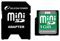 Silicon Power MiniSD 1GB 80X Technische Daten, Silicon Power MiniSD 1GB 80X Daten, Silicon Power MiniSD 1GB 80X Funktionen, Silicon Power MiniSD 1GB 80X Bewertung, Silicon Power MiniSD 1GB 80X kaufen, Silicon Power MiniSD 1GB 80X Preis, Silicon Power MiniSD 1GB 80X Speicherkarten