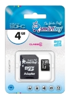 SmartBuy microSDHC Class 4 4GB + SD-Adapter Technische Daten, SmartBuy microSDHC Class 4 4GB + SD-Adapter Daten, SmartBuy microSDHC Class 4 4GB + SD-Adapter Funktionen, SmartBuy microSDHC Class 4 4GB + SD-Adapter Bewertung, SmartBuy microSDHC Class 4 4GB + SD-Adapter kaufen, SmartBuy microSDHC Class 4 4GB + SD-Adapter Preis, SmartBuy microSDHC Class 4 4GB + SD-Adapter Speicherkarten