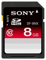 Sony SF-8NX Technische Daten, Sony SF-8NX Daten, Sony SF-8NX Funktionen, Sony SF-8NX Bewertung, Sony SF-8NX kaufen, Sony SF-8NX Preis, Sony SF-8NX Speicherkarten