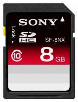 Sony SF-8NXT Technische Daten, Sony SF-8NXT Daten, Sony SF-8NXT Funktionen, Sony SF-8NXT Bewertung, Sony SF-8NXT kaufen, Sony SF-8NXT Preis, Sony SF-8NXT Speicherkarten