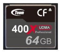 Team Group 400X CF-Karte 64GB Technische Daten, Team Group 400X CF-Karte 64GB Daten, Team Group 400X CF-Karte 64GB Funktionen, Team Group 400X CF-Karte 64GB Bewertung, Team Group 400X CF-Karte 64GB kaufen, Team Group 400X CF-Karte 64GB Preis, Team Group 400X CF-Karte 64GB Speicherkarten